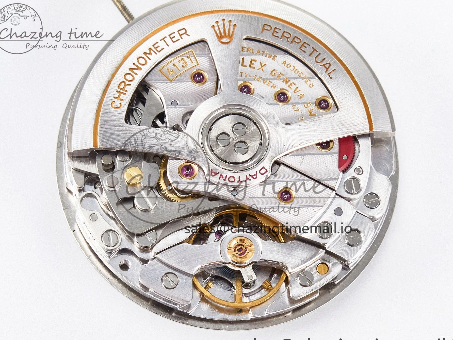 MiroTime 0401 Custom Modded Daytona DD4131 Super Clone 28800 VPH Automatic Movement (Silver Color) HighQuality 919